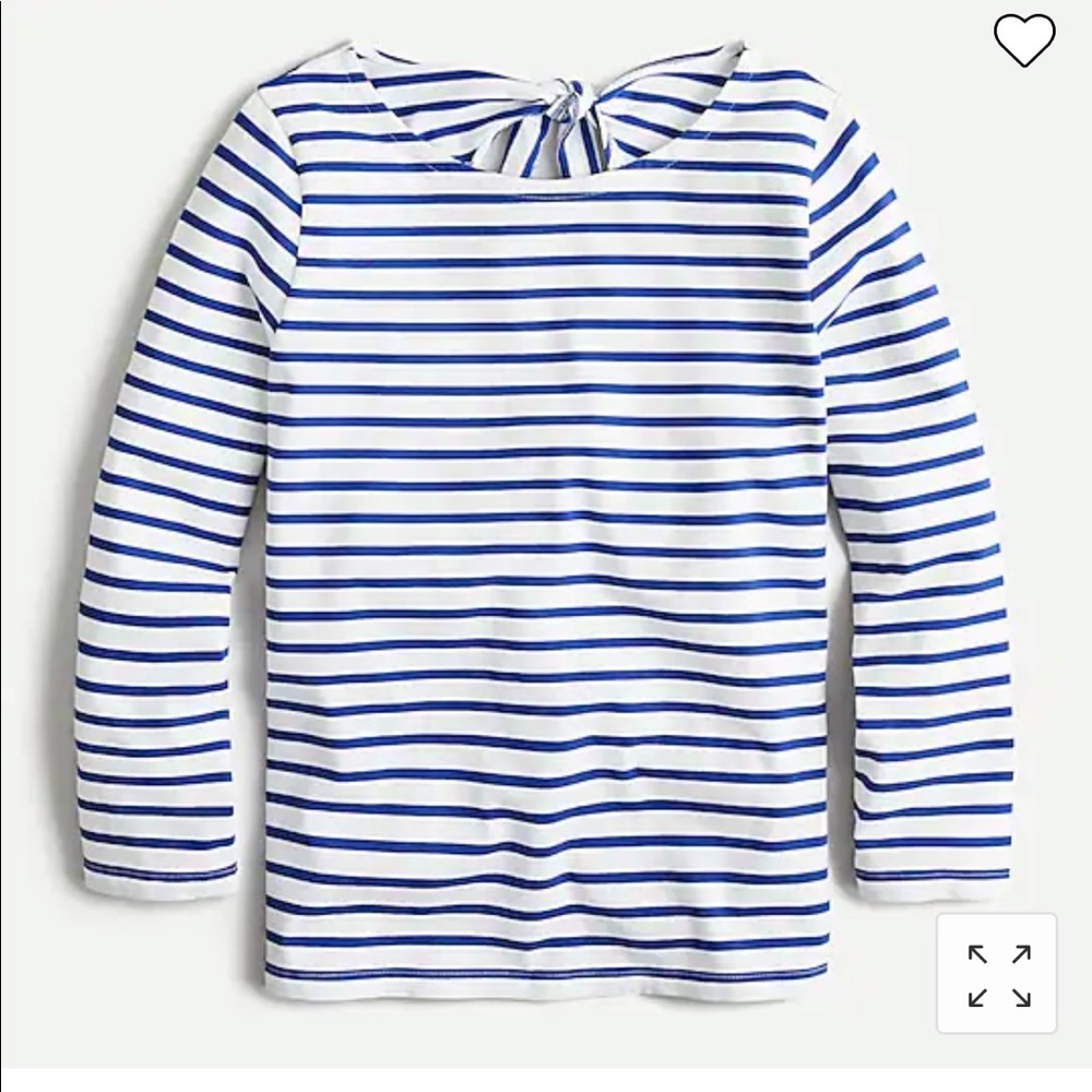 Jcrew tie back top in striped mariner clothes